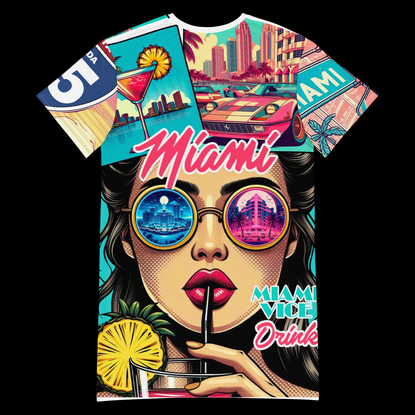 T-shirt dress Miami Beach
