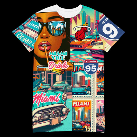 T-shirt dress Miami Beach