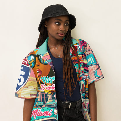 Unisex button shirt Miami