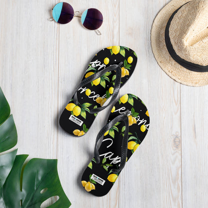 Flip-Flops BLACK AND LEMONS