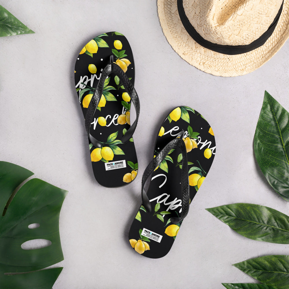 Flip-Flops BLACK AND LEMONS